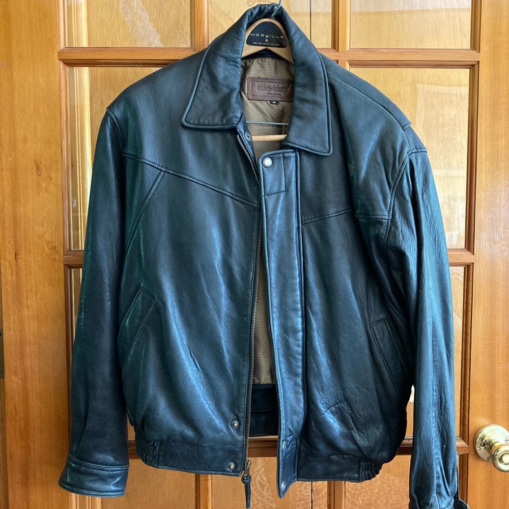 Men’s Conture by J. Park Leather Jacket Black Soft